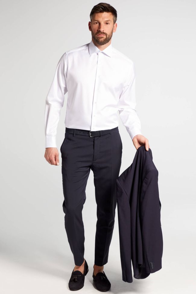 eterna Hemd Herren Eterna Classic Bügelfreie kragen Italienisch Lange Ärmel