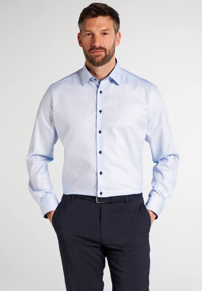 Eterna Hemd Herren Eterna Classic Bügelfreie Lange Ärmel