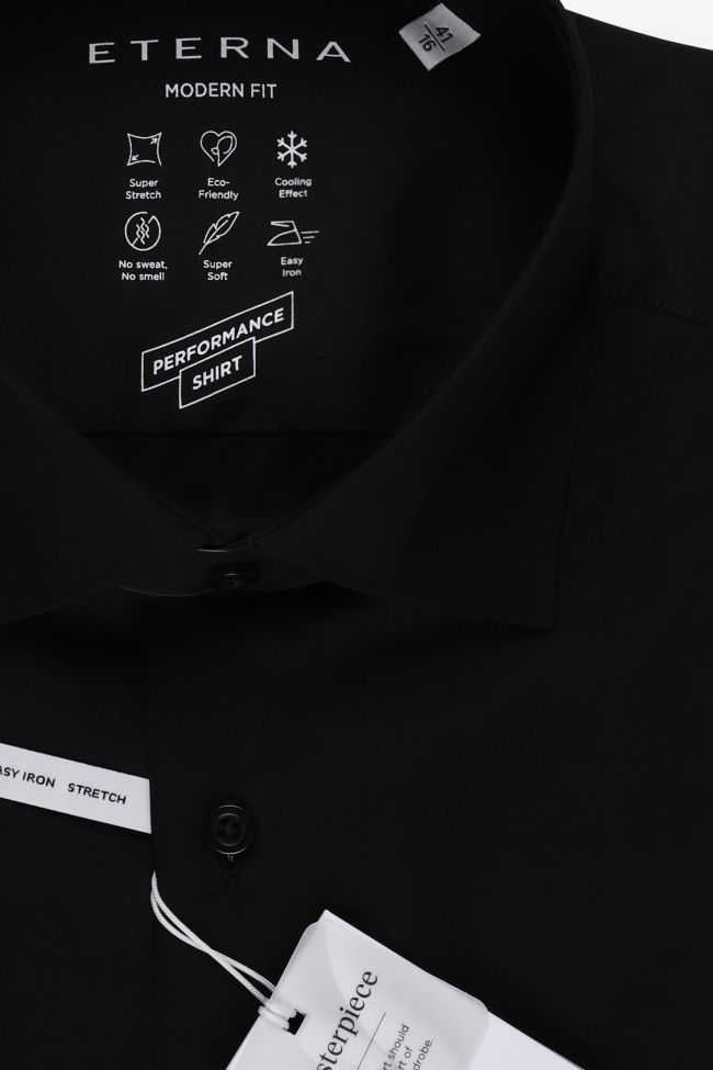 Eterna Hemd Herren Eterna Classic Einfarbig 96% Baumwolle 4% Elastan Kragen Italienisch Lange Ärmel