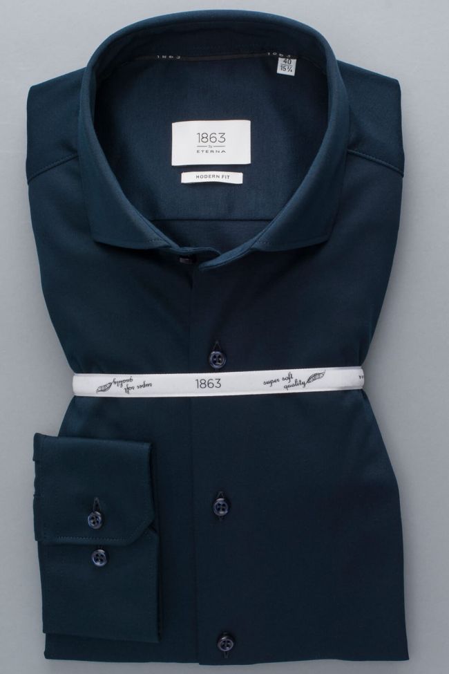 Eterna Hemd Herren Eterna Classic Kragen Französisch Lange Ärmel