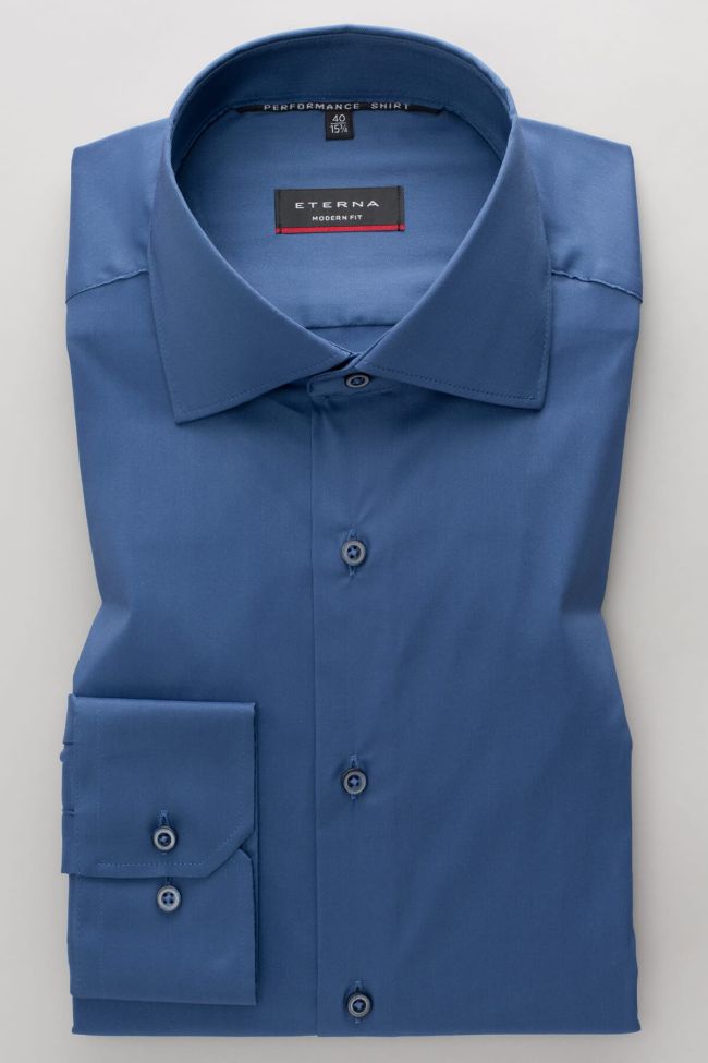 eterna Hemd Herren Eterna Classic kragen Italienisch Lange Ärmel