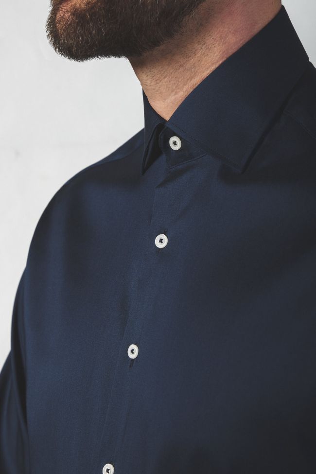 Eterna Hemd Herren Eterna Classic Kragen Italienisch Lange Ärmel