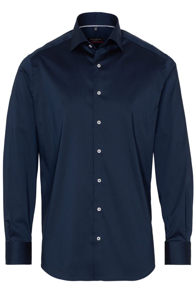 Eterna Hemd Herren Eterna Classic Kragen Italienisch Lange Ärmel