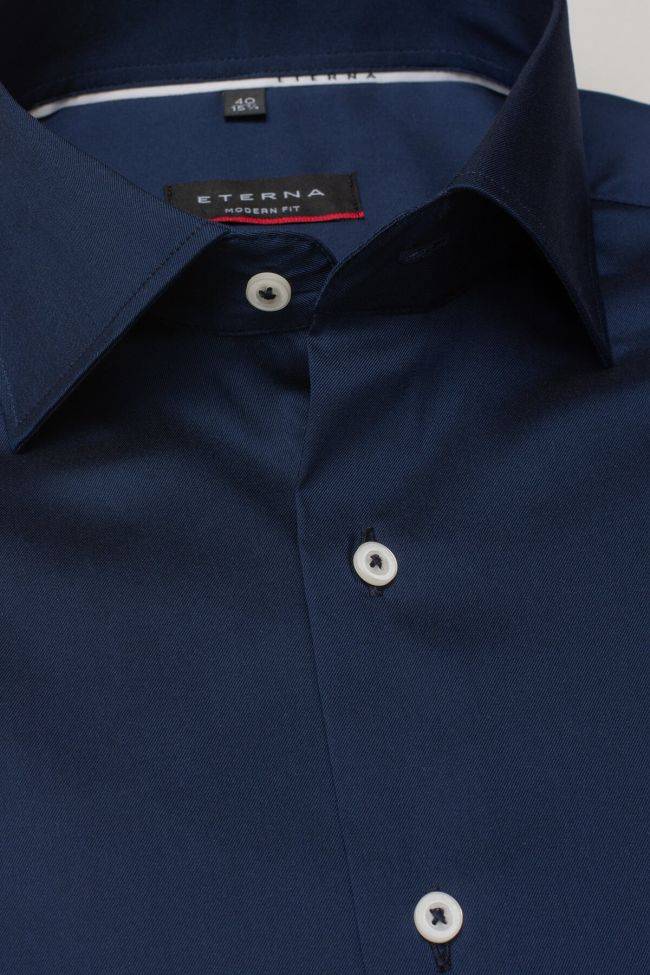 Eterna Hemd Herren Eterna Classic Kragen Italienisch Lange Ärmel