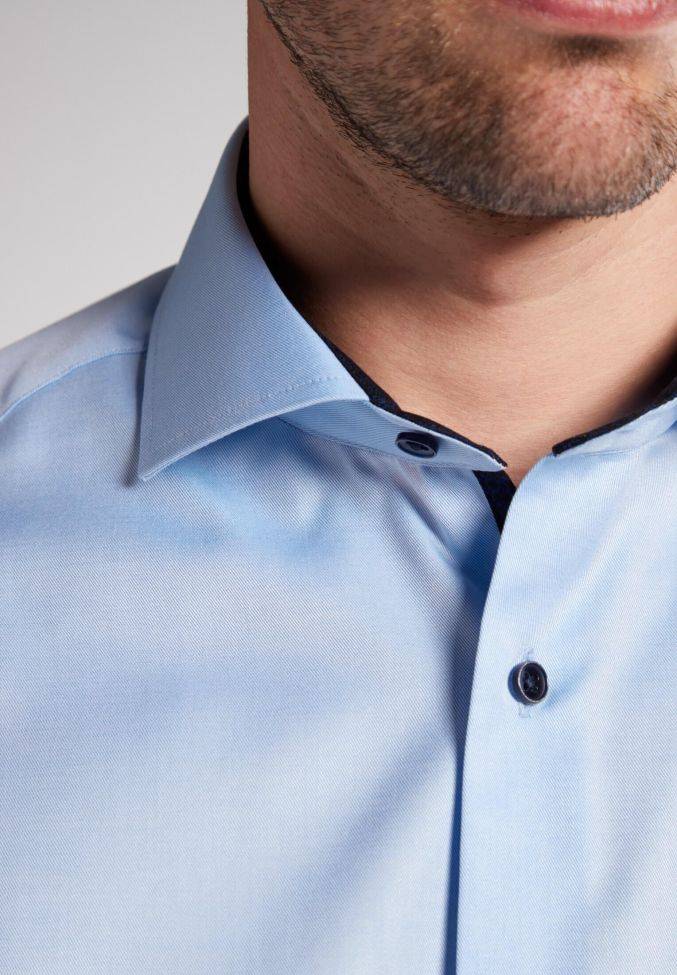 Eterna Hemd Herren Eterna Comfort Bügelfreie Kragen Französisch Lange Ärmel