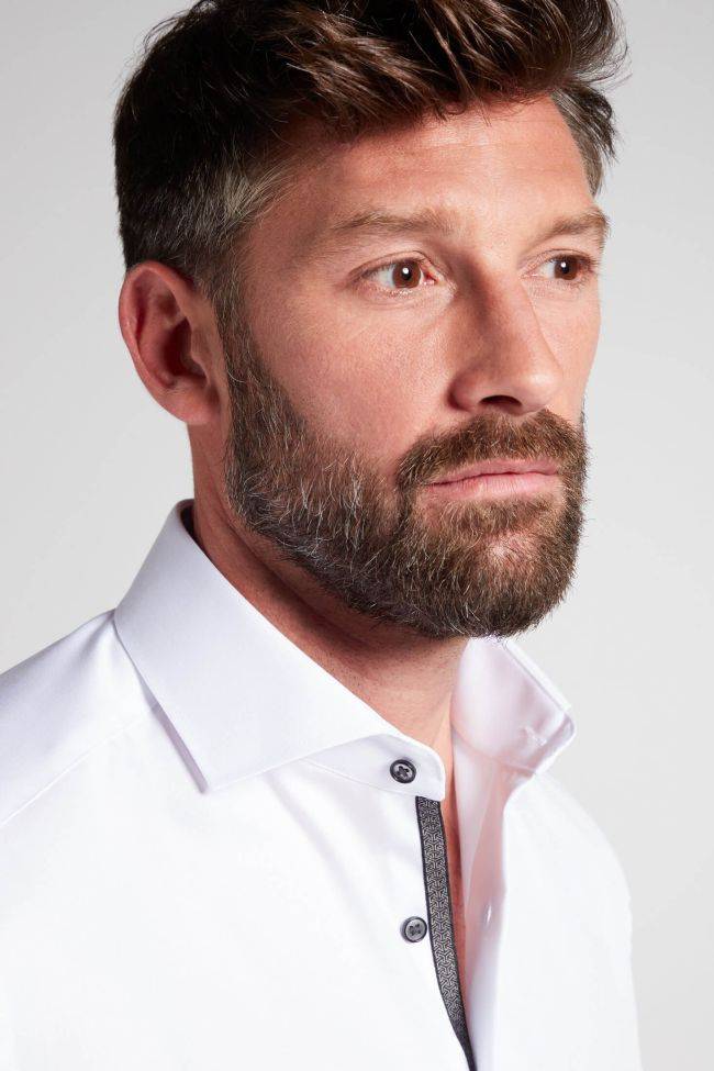 eterna Hemd Herren Eterna Comfort Bügelfreie kragen Französisch Lange Ärmel