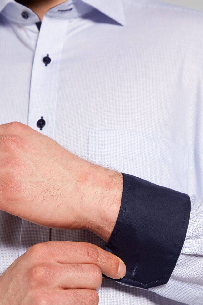 Eterna Hemd Herren Eterna Comfort Bügelfreie Kragen Italienisch Lange Ärmel