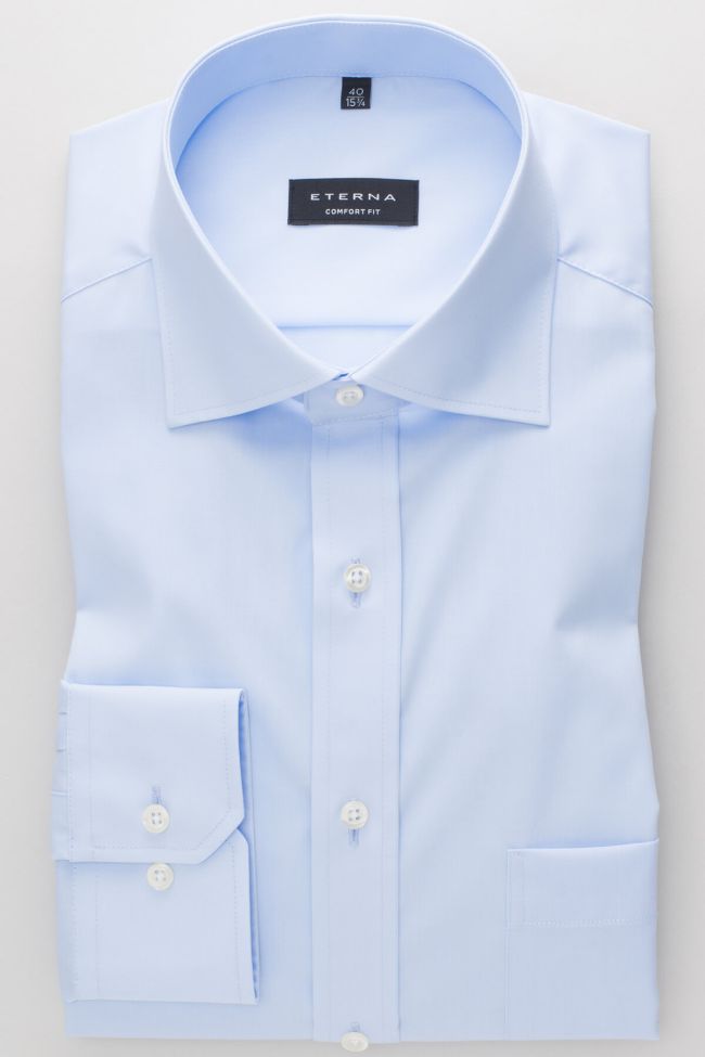 Eterna Hemd Herren Eterna Comfort Bügelfreie Kragen Italienisch Lange Ärmel