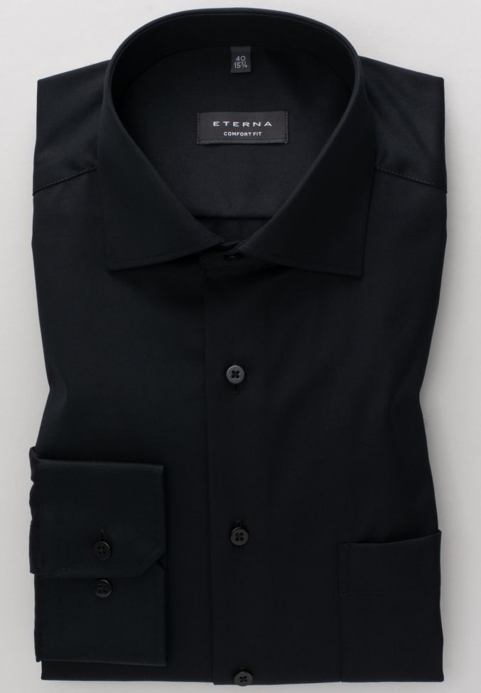 Eterna Hemd Herren Eterna Comfort Bügelfreie Kragen Italienisch Lange Ärmel
