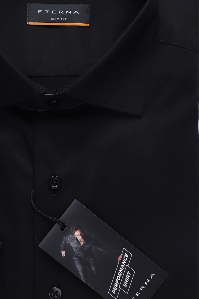 Eterna Hemd Herren Eterna Slim Bügelfreie Einfarbig 70%lyocell 26%pa 4% Ea Kragen Französisch Lange Ärmel