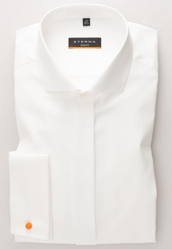 Eterna Hemd Herren Eterna Slim Bügelfreie Kragen Französisch Lange Ärmel