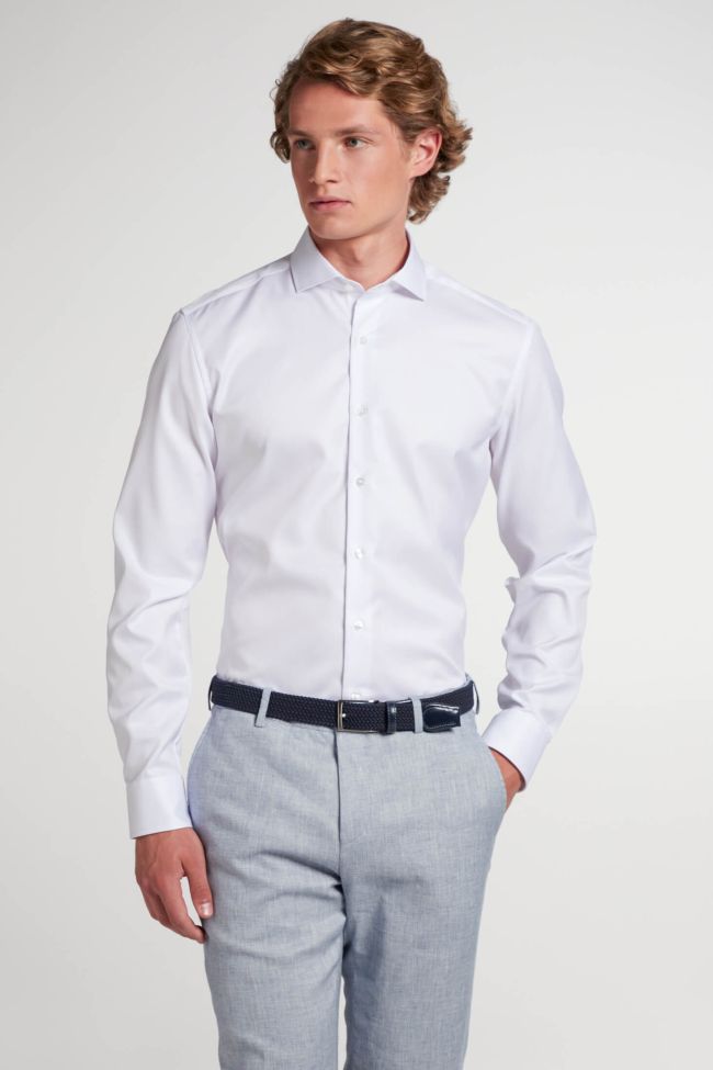 eterna Hemd Herren Eterna Slim Bügelfreie kragen Französisch Lange Ärmel