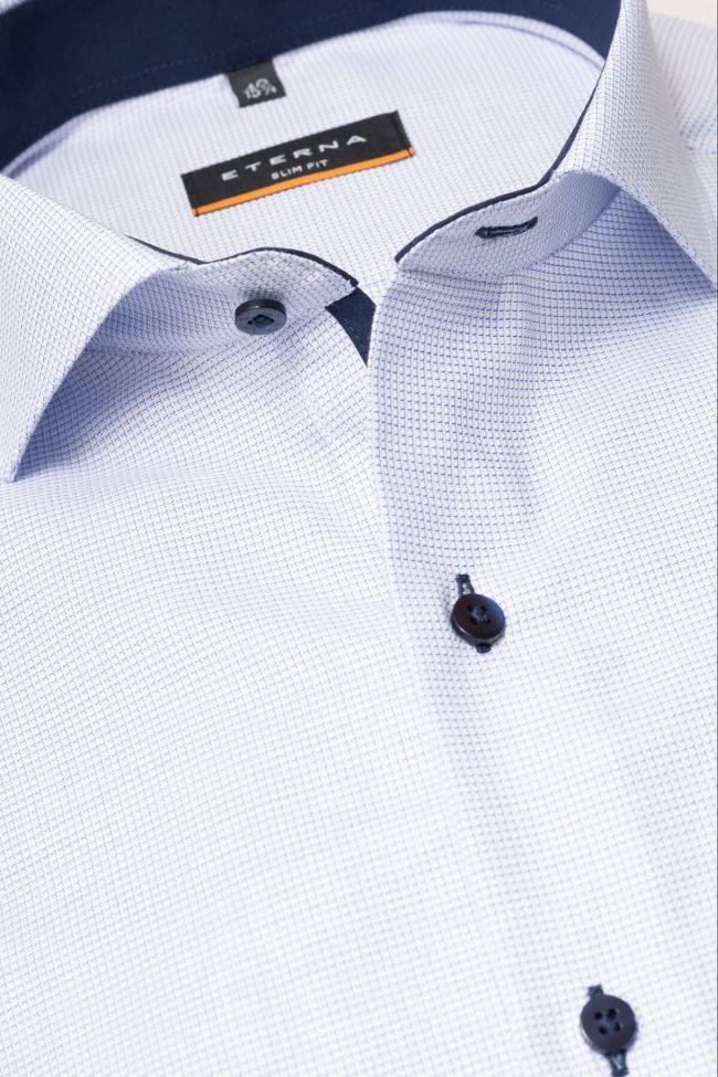 Eterna Hemd Herren Eterna Slim Bügelfreie Kragen Französisch Lange Ärmel