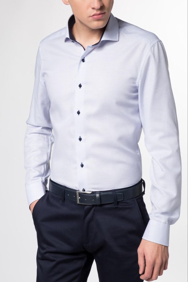 eterna Hemd Herren Eterna Slim Bügelfreie kragen Französisch Lange Ärmel