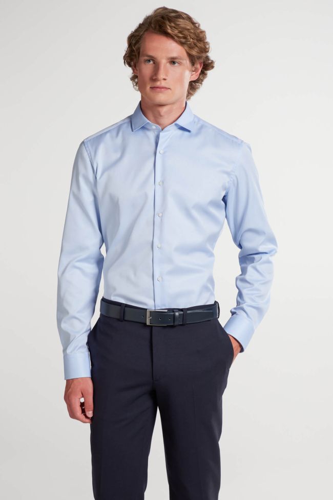eterna Hemd Herren Eterna Slim Bügelfreie kragen Französisch Lange Ärmel