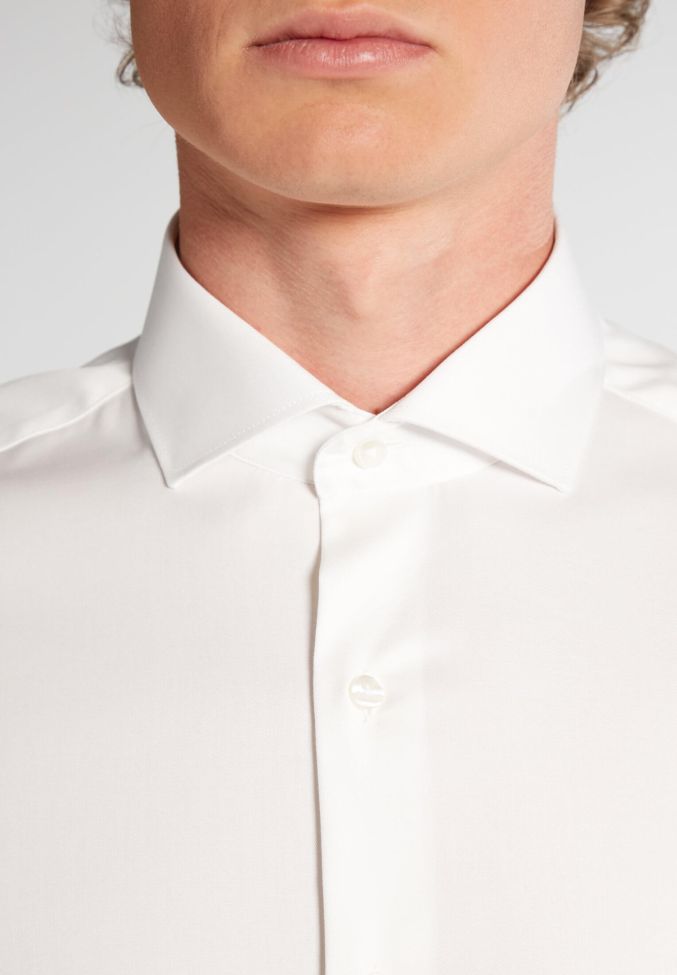 Eterna Hemd Herren Eterna Slim Bügelfreie Kragen Französisch Lange Ärmel