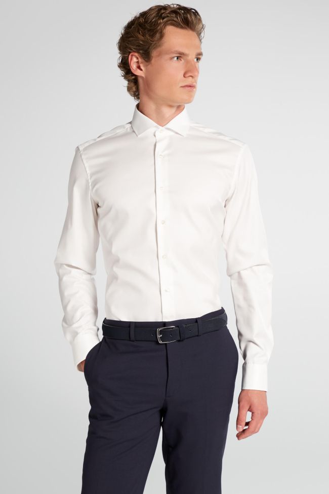 eterna Hemd Herren Eterna Slim Bügelfreie kragen Französisch Lange Ärmel