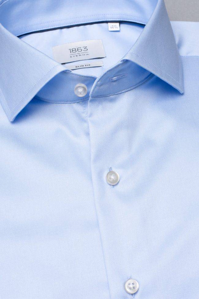 Eterna Hemd Herren Eterna Slim Bügelfreie Kragen Französisch Lange Ärmel