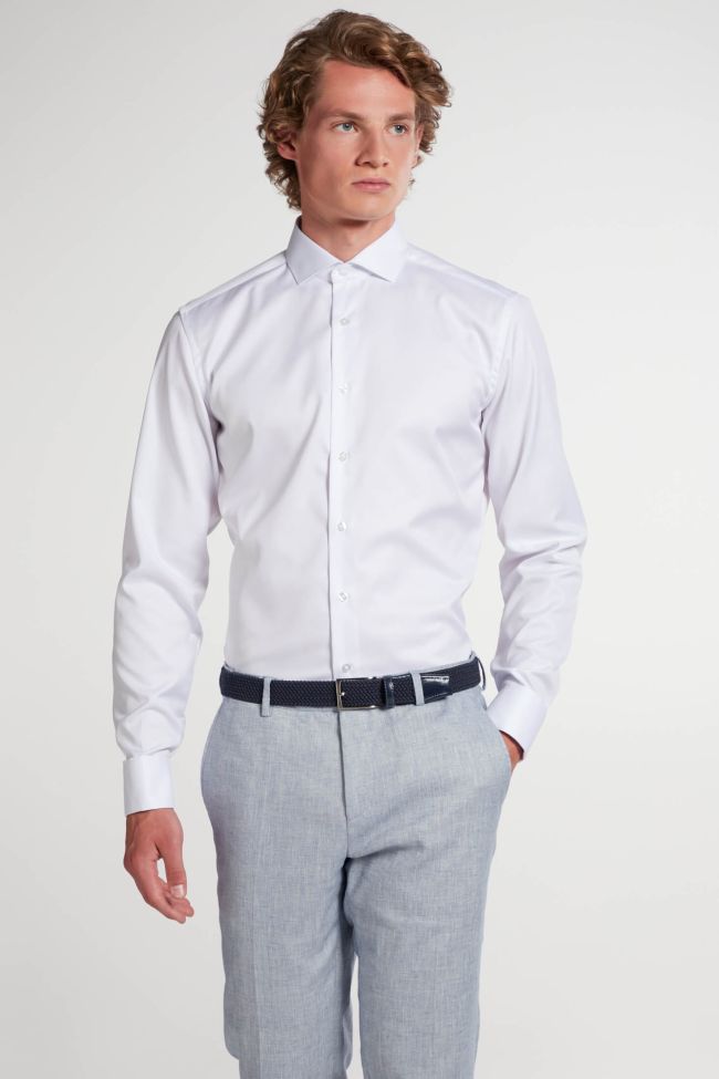 eterna Hemd Herren Eterna Slim Bügelfreie kragen Französisch Lange Ärmel