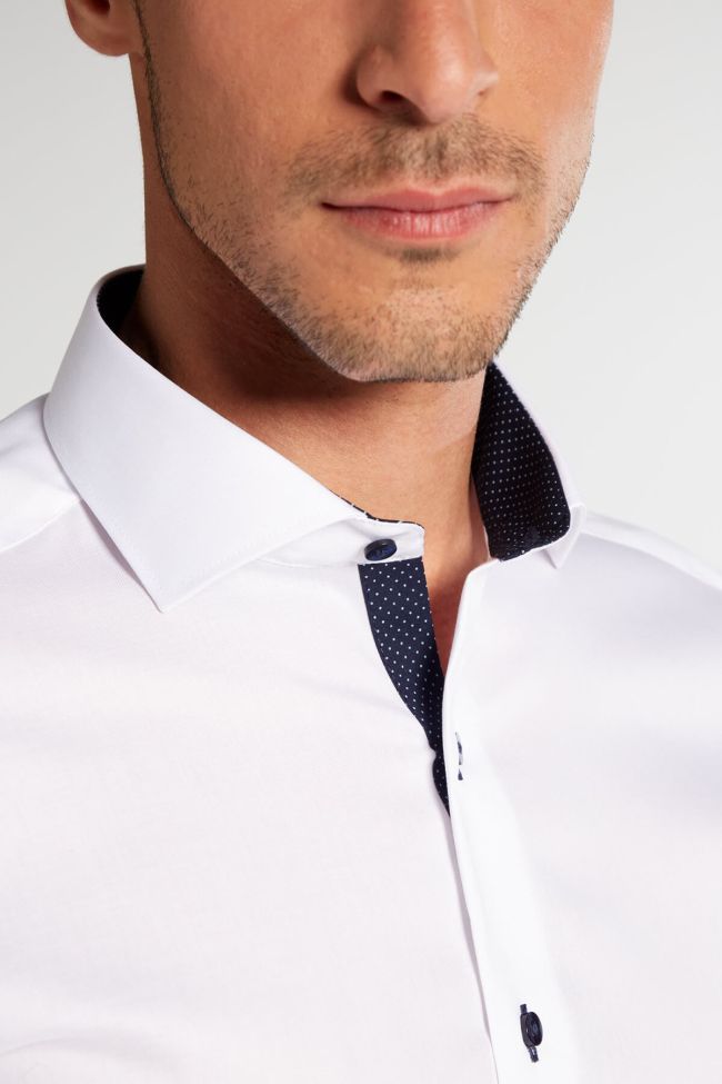 Eterna Hemd Herren Eterna Slim Bügelfreie Kragen Französisch Lange Ärmel