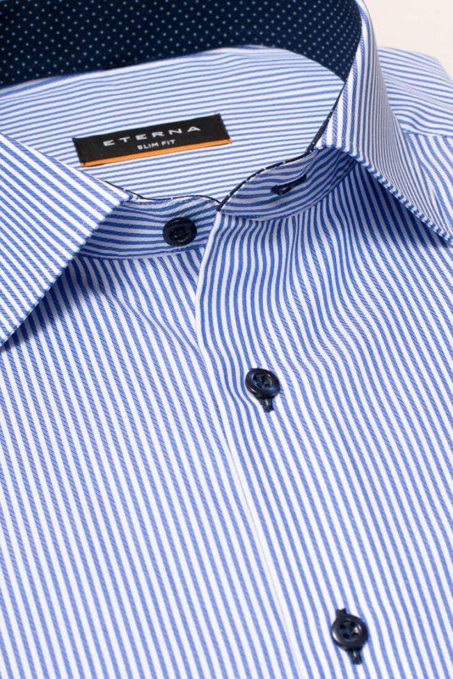 Eterna Hemd Herren Eterna Slim Bügelfreie Kragen Italienisch Lange Ärmel