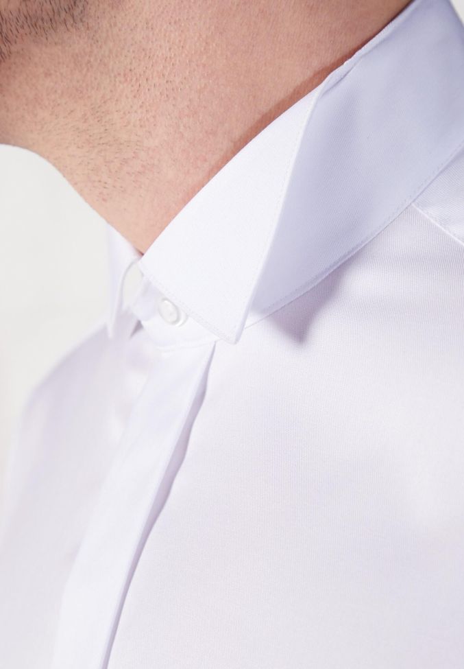 Eterna Hemd Herren Eterna Slim Bügelfreie Kragen Kläppchenkragen Lange Ärmel