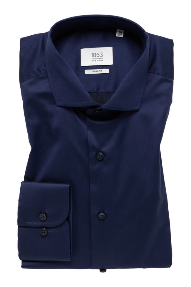 Eterna Hemd Herren Eterna Slim Bügelfreie Lange Ärmel