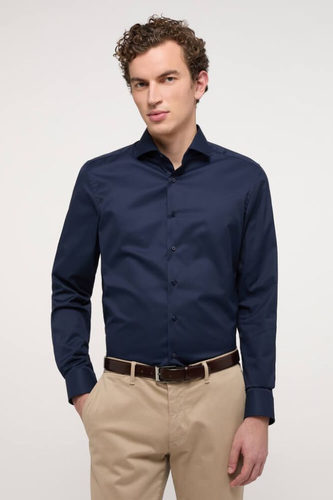 Eterna Hemd Herren Eterna Slim Bügelfreie Lange Ärmel