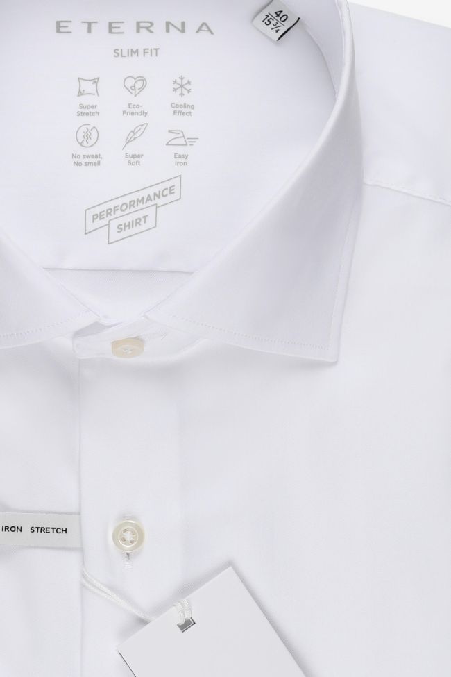 Eterna Hemd Herren Eterna Slim Einfarbig 70%lyocell 26%pa 4% Ea Kragen Französisch Lange Ärmel