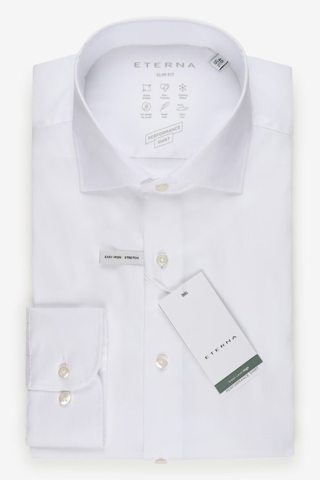 eterna Hemd Herren Eterna Slim Einfarbig 70%lyocell 26%pa 4% ea kragen Französisch Lange Ärmel