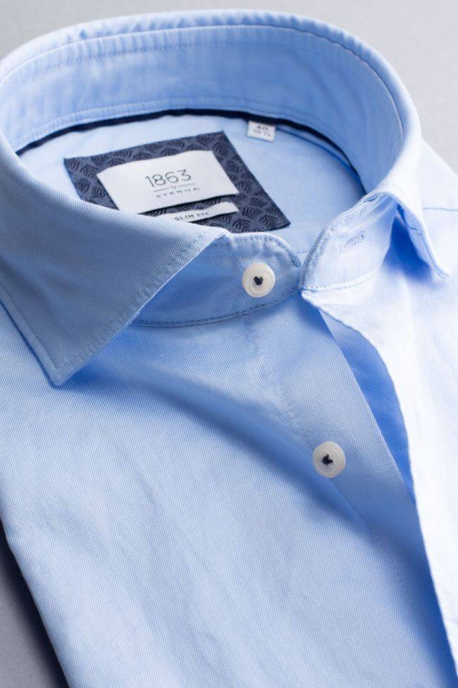 Eterna Hemd Herren Eterna Slim Kragen Französisch Lange Ärmel