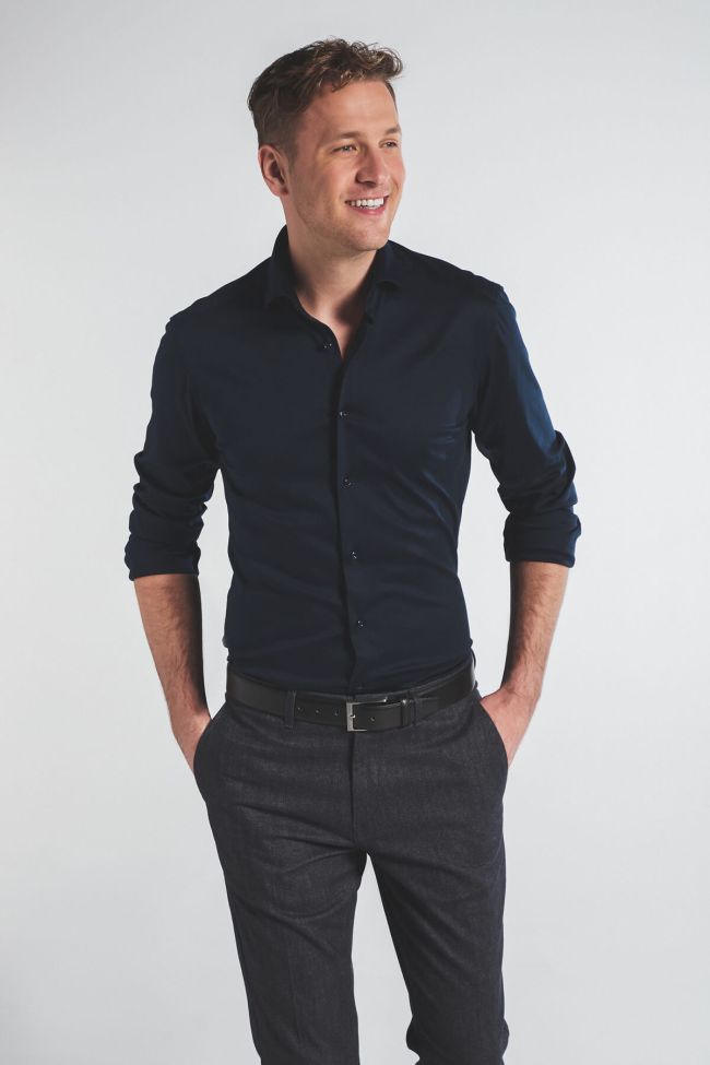 eterna Hemd Herren Eterna Slim kragen Französisch Lange Ärmel