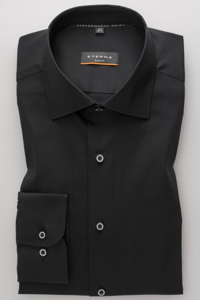 Eterna Hemd Herren Eterna Slim Kragen Italienisch Lange Ärmel