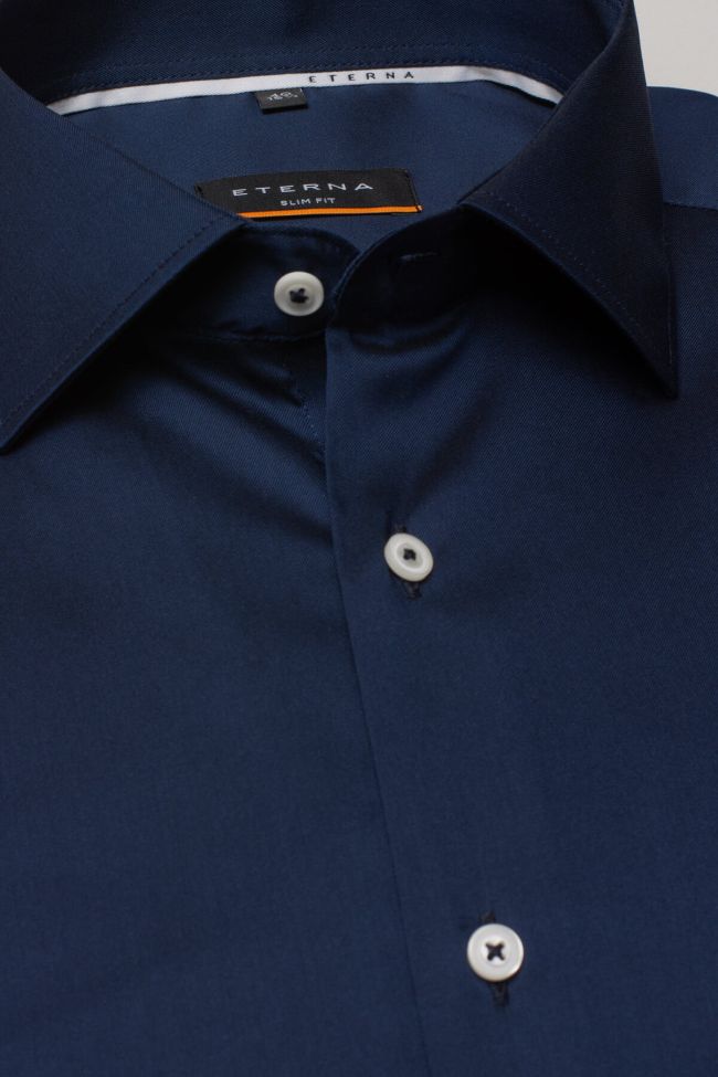 Eterna Hemd Herren Eterna Slim Kragen Italienisch Lange Ärmel