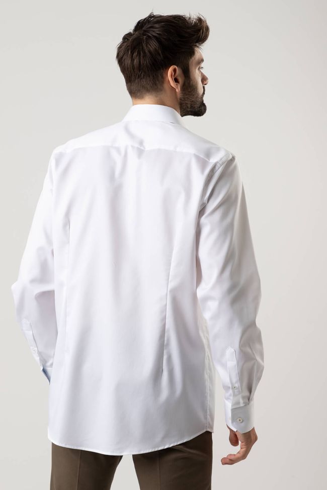 Eton Hemd Herren Eton Regular Einfarbig 100% Baumwolle Kragen Italienisch Lange Ärmel