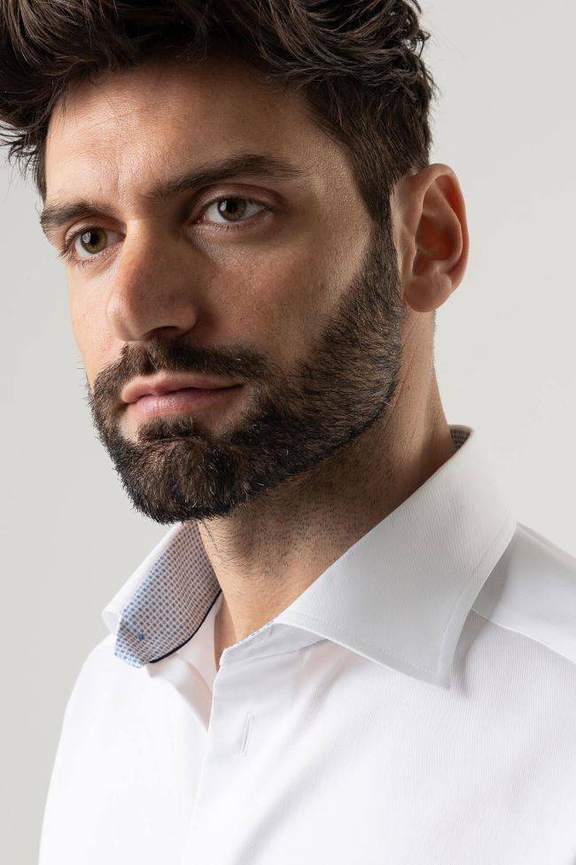 eton Hemd Herren Eton Regular Einfarbig 100% Baumwolle kragen Italienisch Lange Ärmel