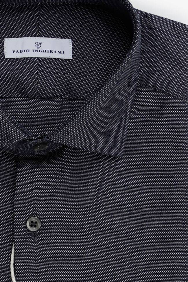 Fabio Inghirami Hemd Herren Fabio Inghirami Regular Halb Unifarben 100% Baumwolle Kragen Französisch Lange Ärmel