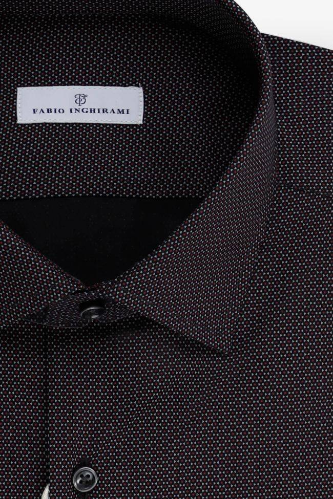 Fabio Inghirami Hemd Herren Fabio Inghirami Regular Halb Unifarben 100% Baumwolle Kragen Französisch Lange Ärmel