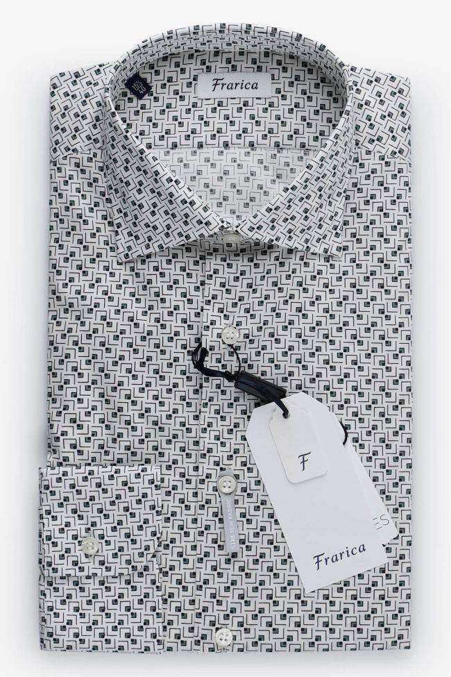 frarica Hemd Herren Frarica Regular Muster 97% Baumwolle 3% elastan kragen Französisch Lange Ärmel