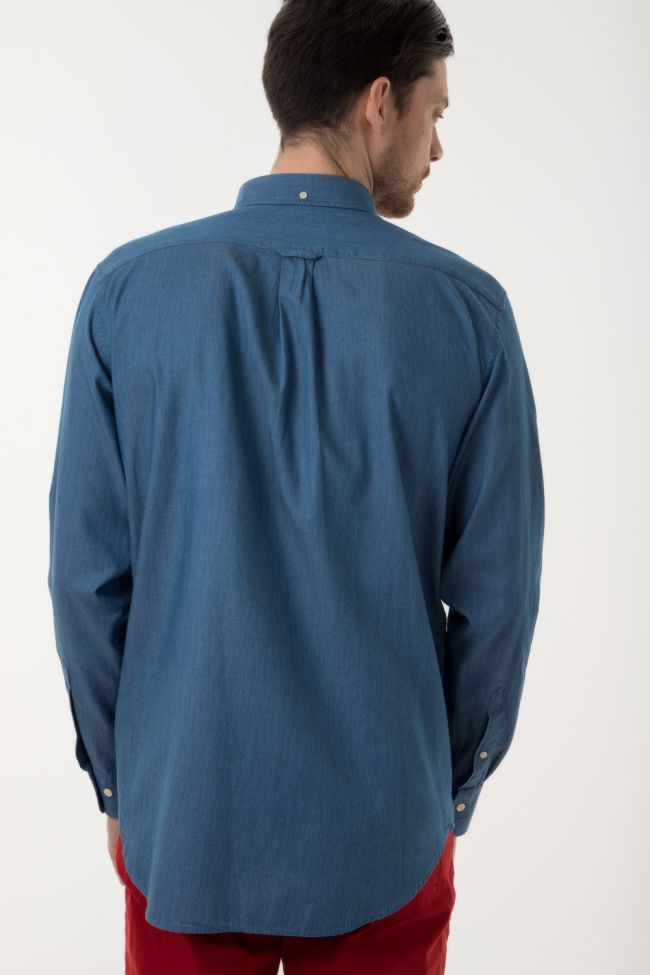 Gant Hemd Herren Gant Regular Einfarbig 100% Baumwolle Kragen Button-Down Lange Ärmel