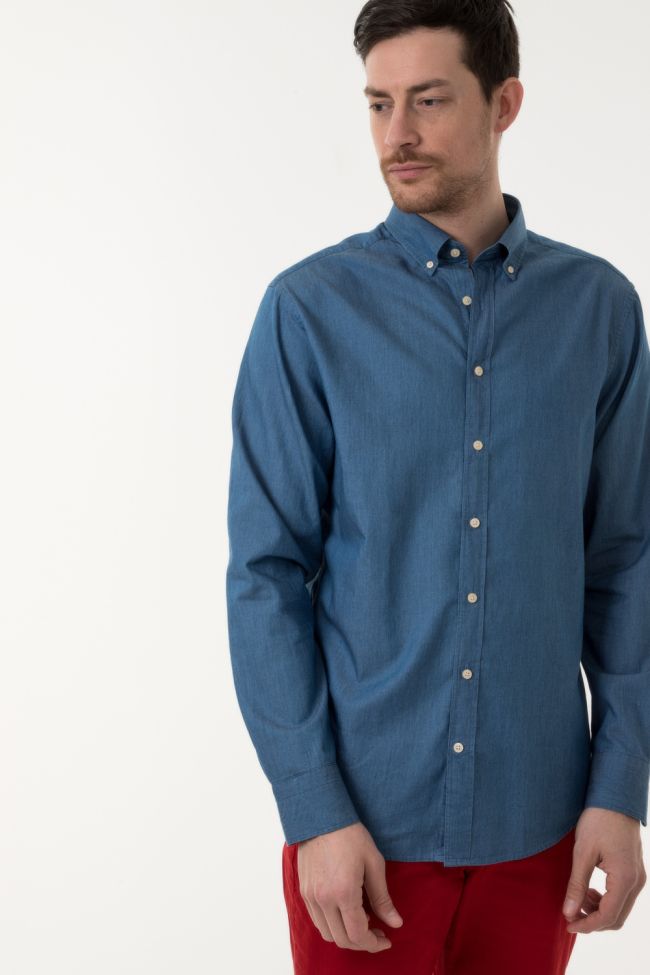 gant Hemd Herren Gant Regular Einfarbig 100% Baumwolle kragen Button-Down Lange Ärmel