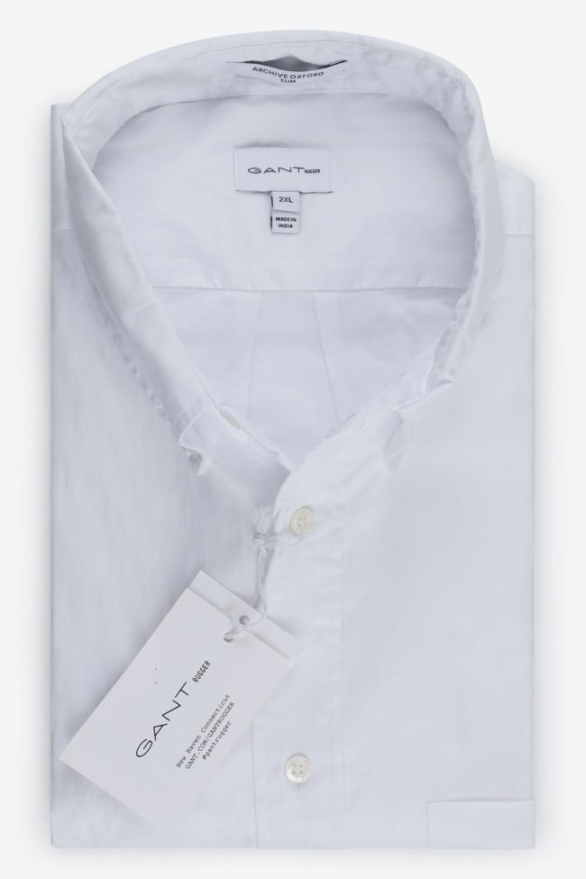 gant Hemd Herren Gant Slim Einfarbig 100% Baumwolle kragen Button-Down Lange Ärmel