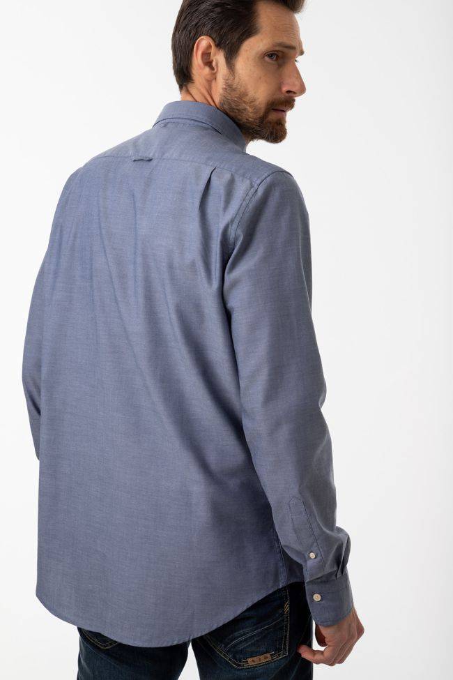 Gant Hemd Herren Gant Slim Einfarbig 74% Cotton 26% Pl Kragen Button-Down Lange Ärmel