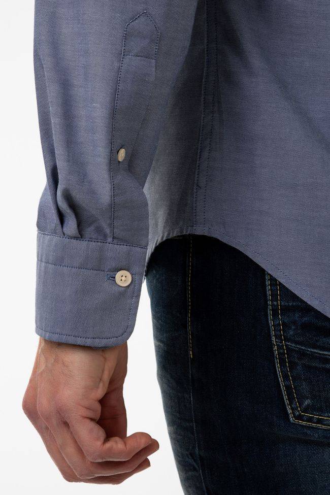 Gant Hemd Herren Gant Slim Einfarbig 74% Cotton 26% Pl Kragen Button-Down Lange Ärmel