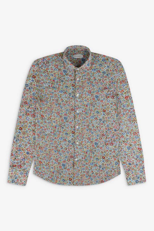 Guglielminotti Hemd Herren Guglielminotti Regular Bügelfreie Muster 85% Poliammide 15% Elastam Kragen Französisch Lange Ärmel