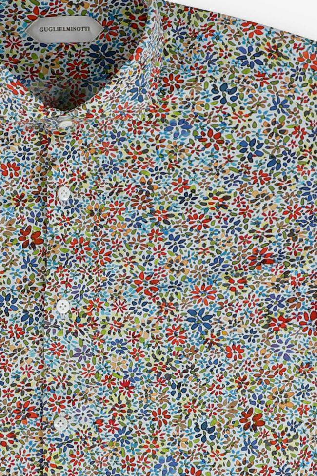 Guglielminotti Hemd Herren Guglielminotti Regular Bügelfreie Muster 85% Poliammide 15% Elastam Kragen Französisch Lange Ärmel
