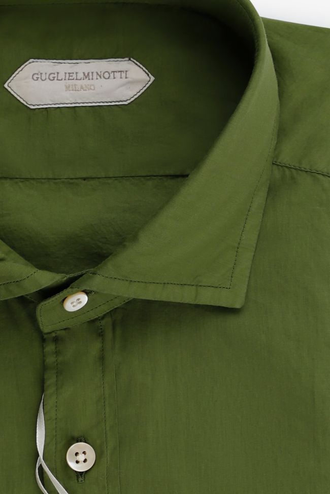 Guglielminotti Hemd Herren Guglielminotti Regular Einfarbig 100% Baumwolle Kragen Französisch Lange Ärmel