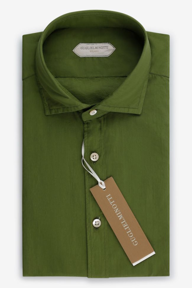 guglielminotti Hemd Herren Guglielminotti Regular Einfarbig 100% Baumwolle kragen Französisch Lange Ärmel