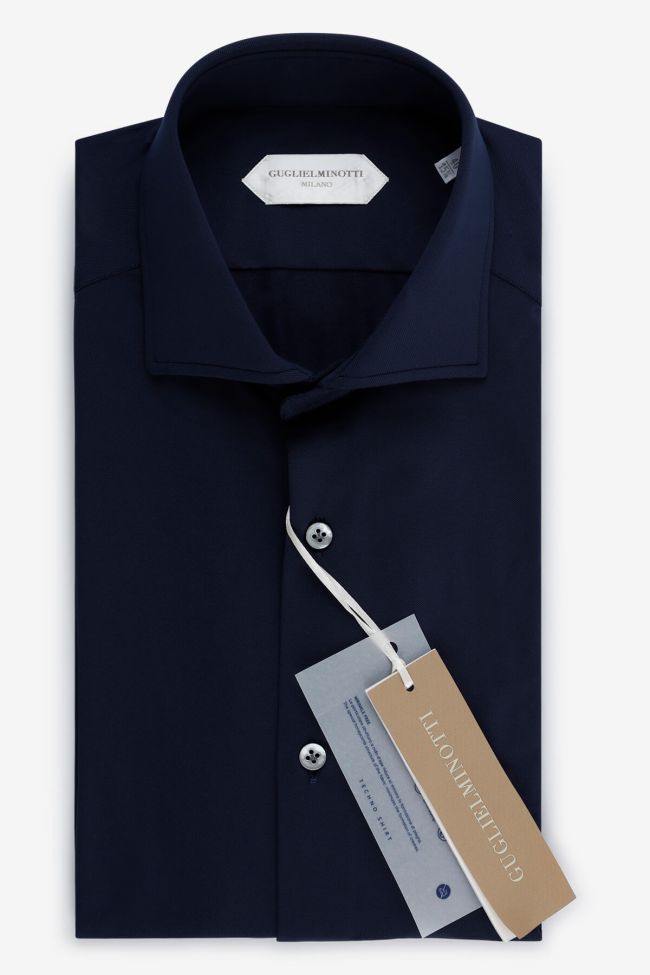 guglielminotti Hemd Herren Guglielminotti Regular Einfarbig 85% poliammide 15% elastam kragen Französisch Lange Ärmel