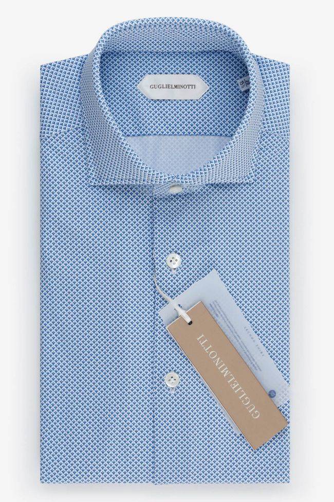 guglielminotti Hemd Herren Guglielminotti Regular Halb Unifarben 85% poliammide 15% elastam kragen Französisch Lange Ärmel